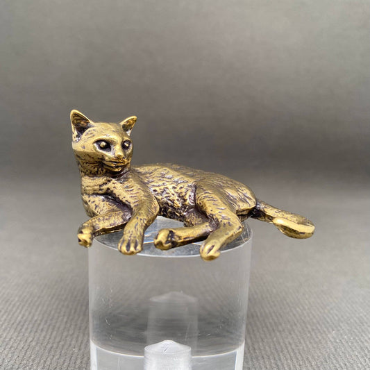 Brass Lazy Cat Crafts Decoration Desktop Ornaments