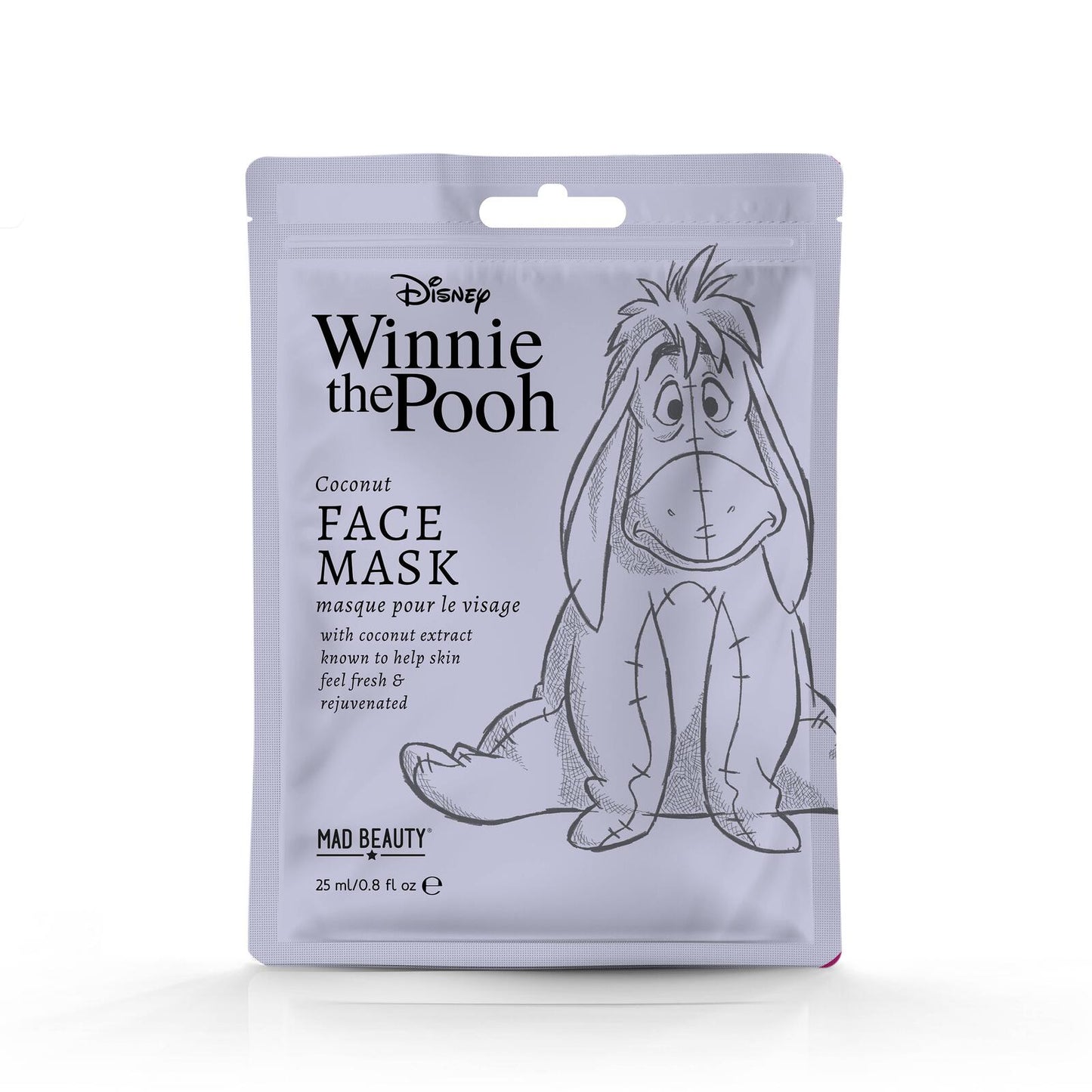 Pair of Mad Beauty Disney Winnie The Pooh Eeyore Sheet Masks