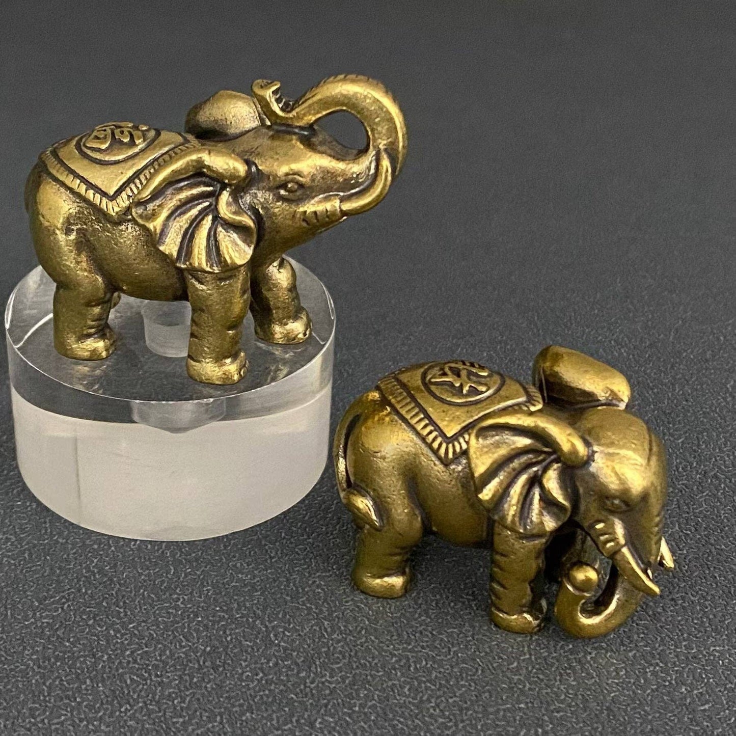 Brass Elephant Crafts Desktop Ornaments Decoration: 福