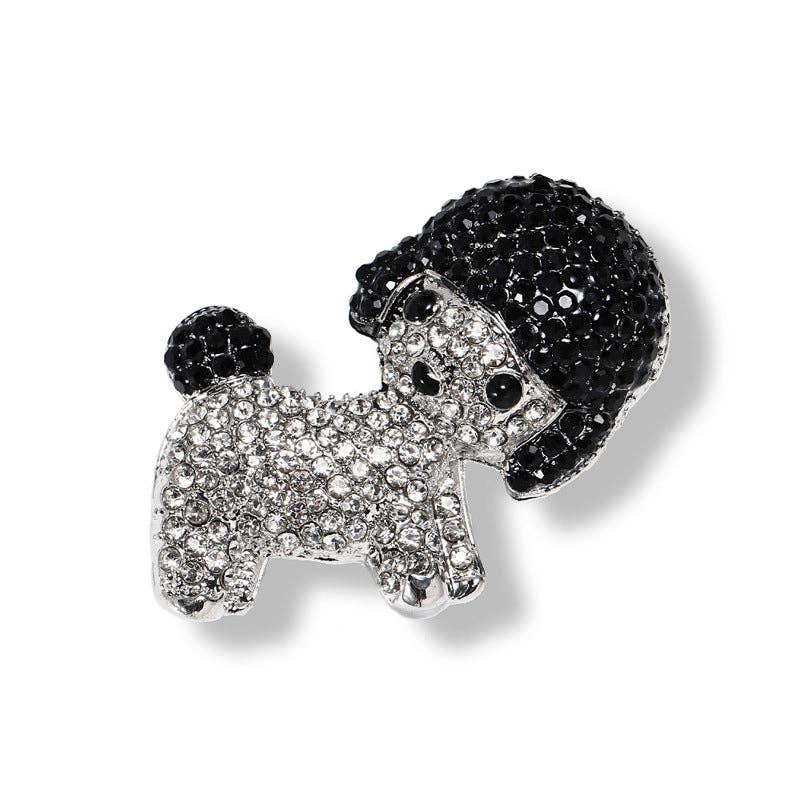 Cute Cartoon Dog Brooch for Women - Stylish Animal Pin with Rhinestones: French Bulldog Brooch
