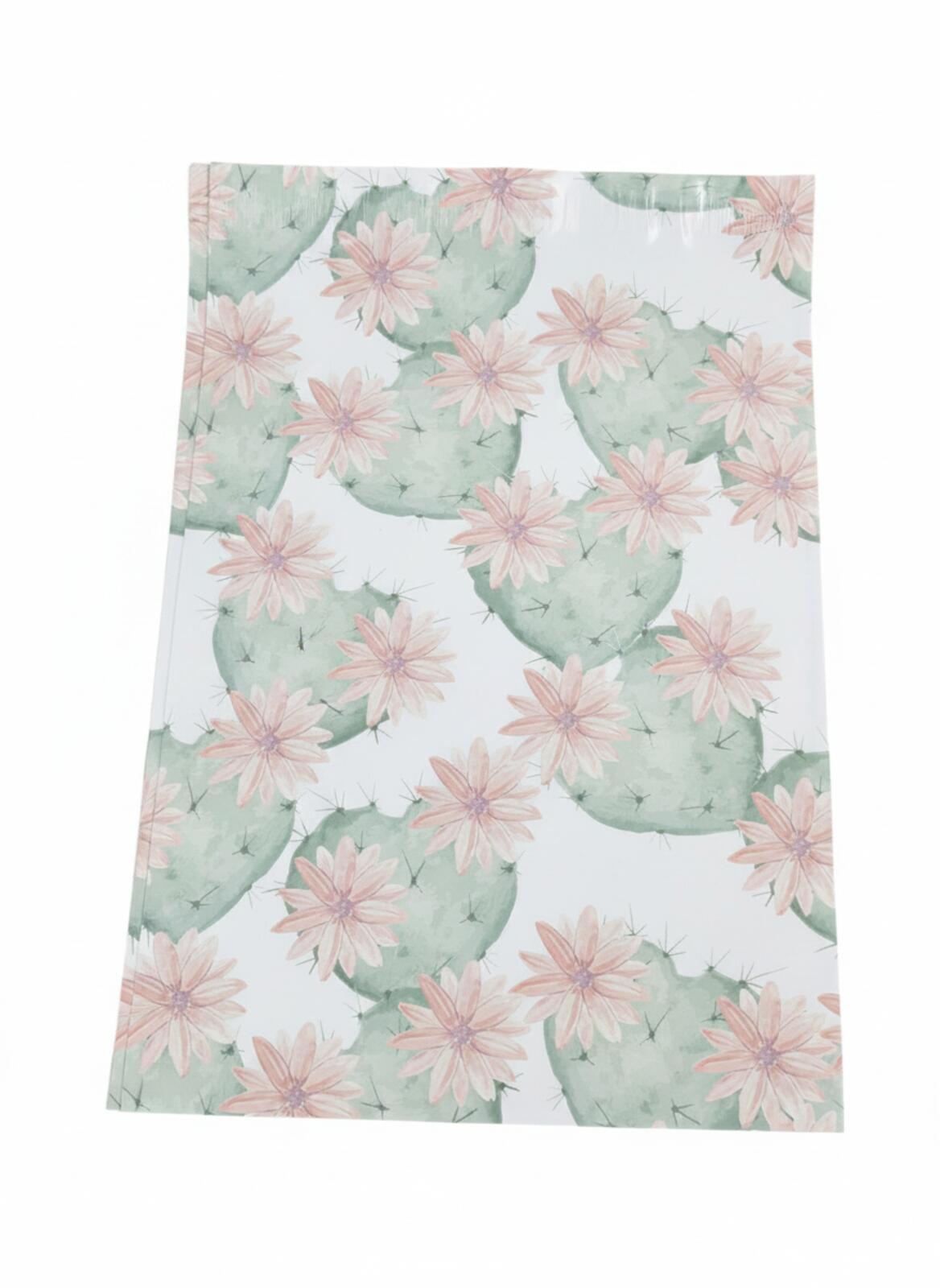 25 - 10 x 13 Flowering Cactus Poly Mailers