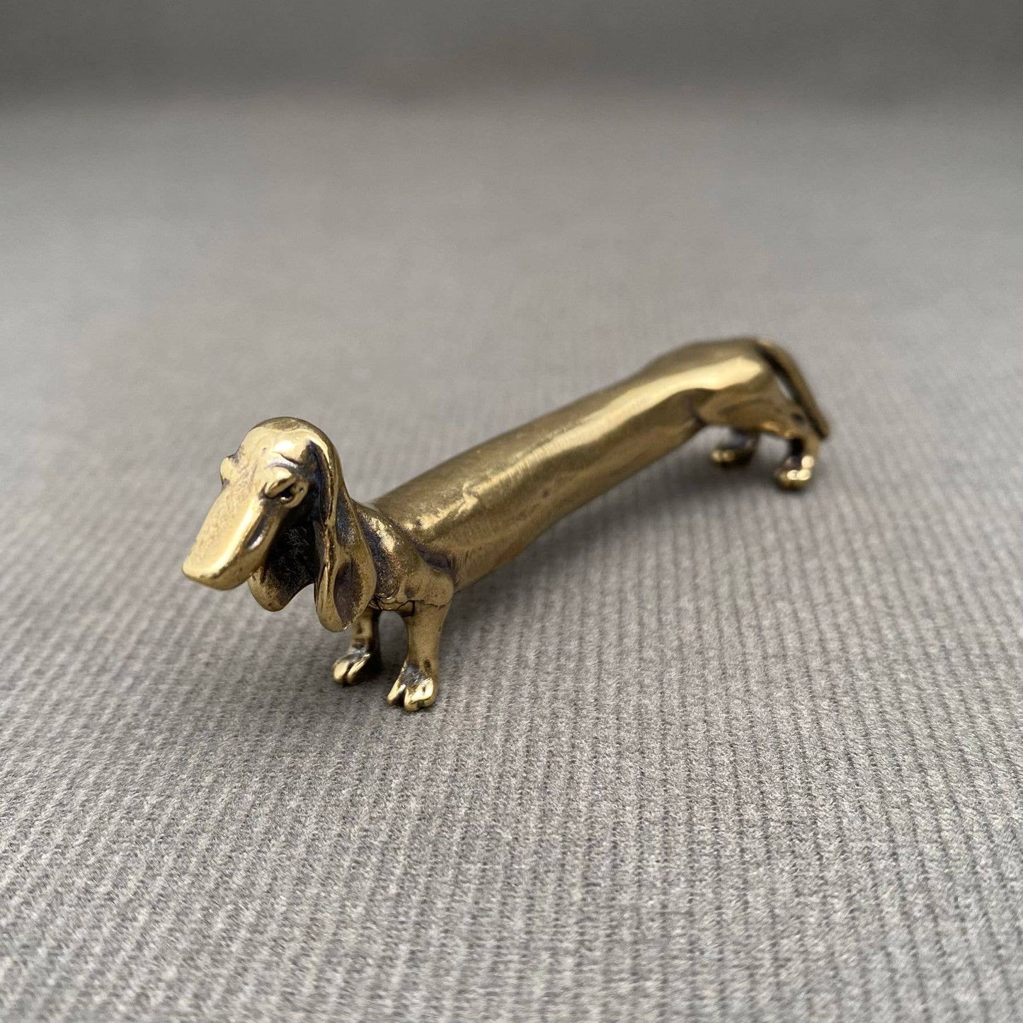 Brass Dachshund Dog Crafts Decoration Desktop Ornaments