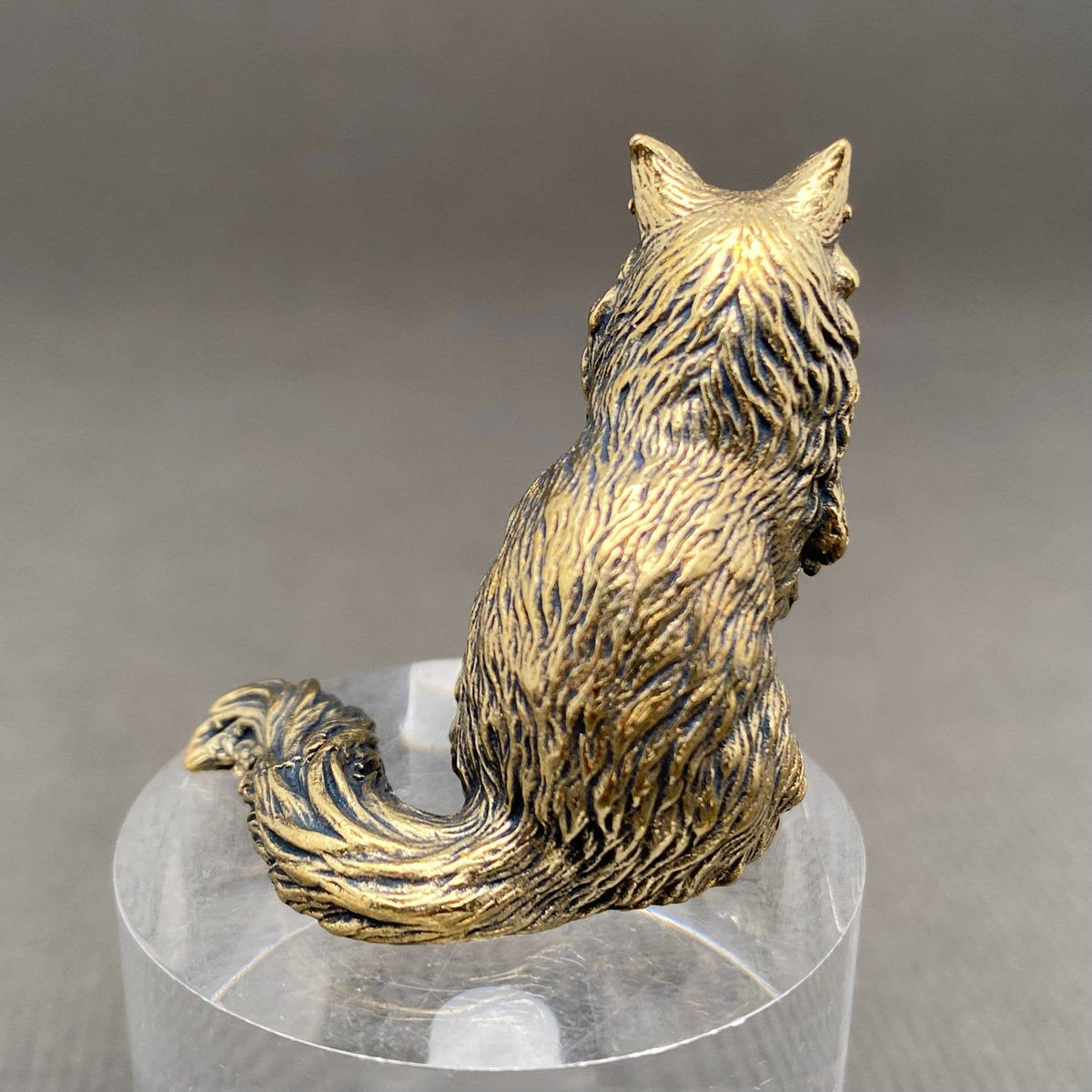 Cat Figurine Brass Crafts Desktop Ornaments
