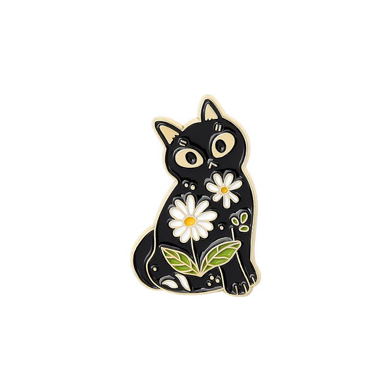 Creative Cartoon Personality Animal Series Brooches: Cat / M