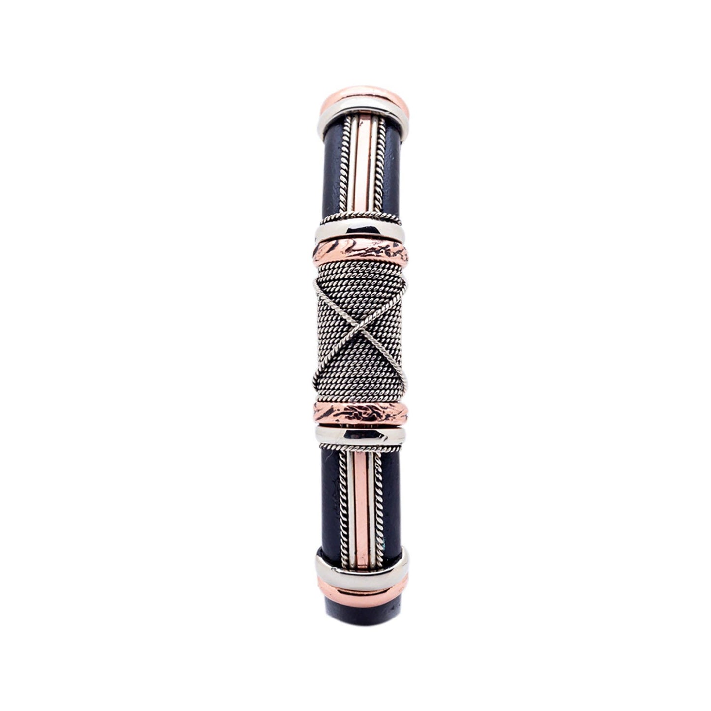BR.ULB.0104 - Unique Leather Bracelet, Black