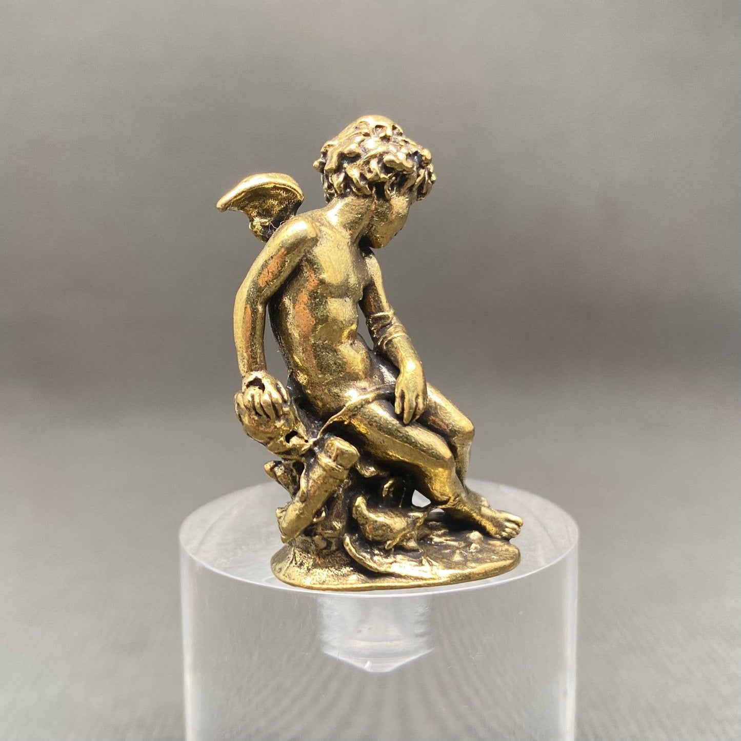 Brass Statue of Angel Crafts Desktop Ornaments Decoration