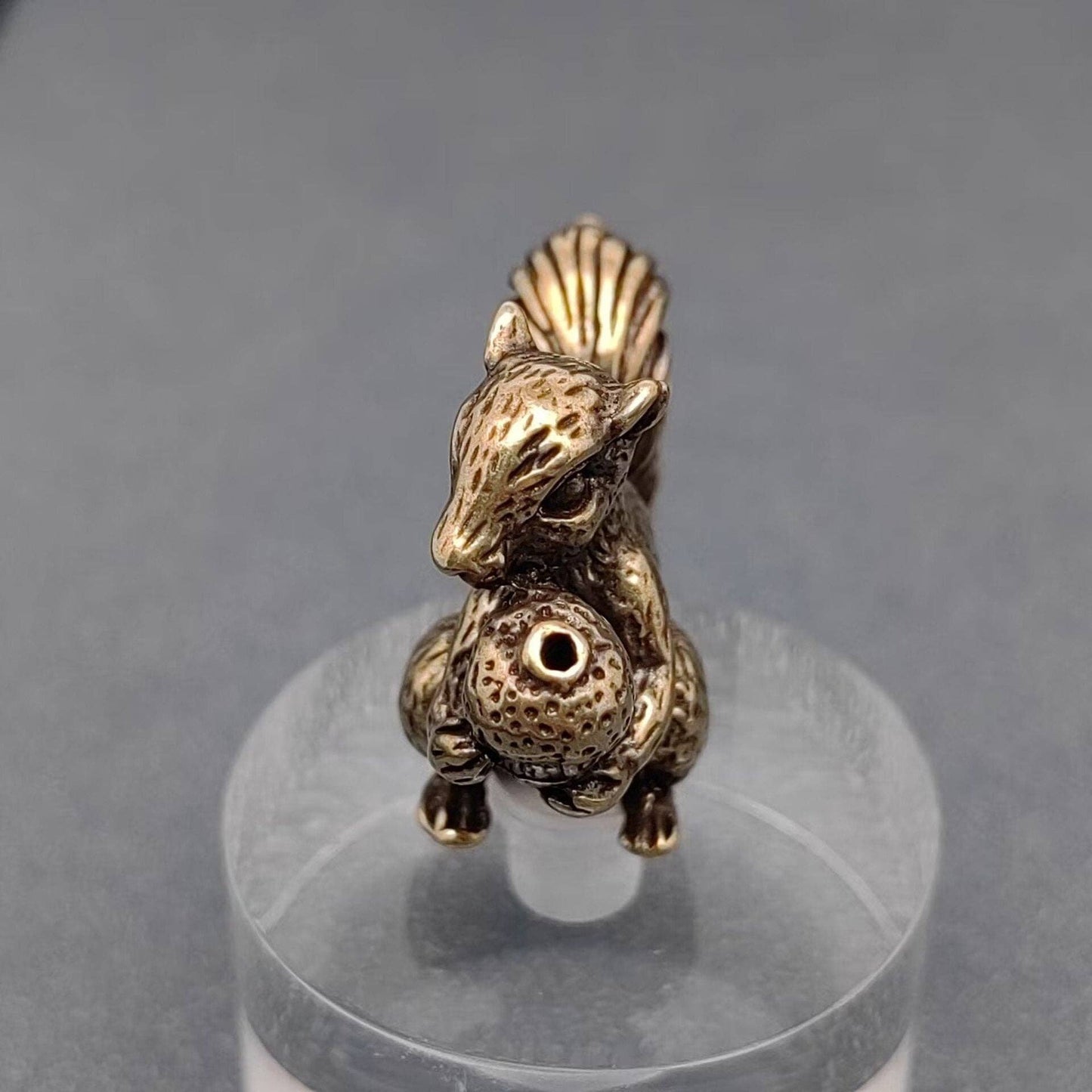 Brass Squirrel Desktop Ornaments Decoration
