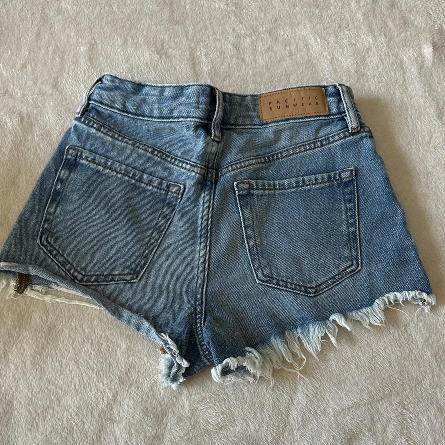 PacSun Blue Distressed Jean Shorts - Sz 24 in