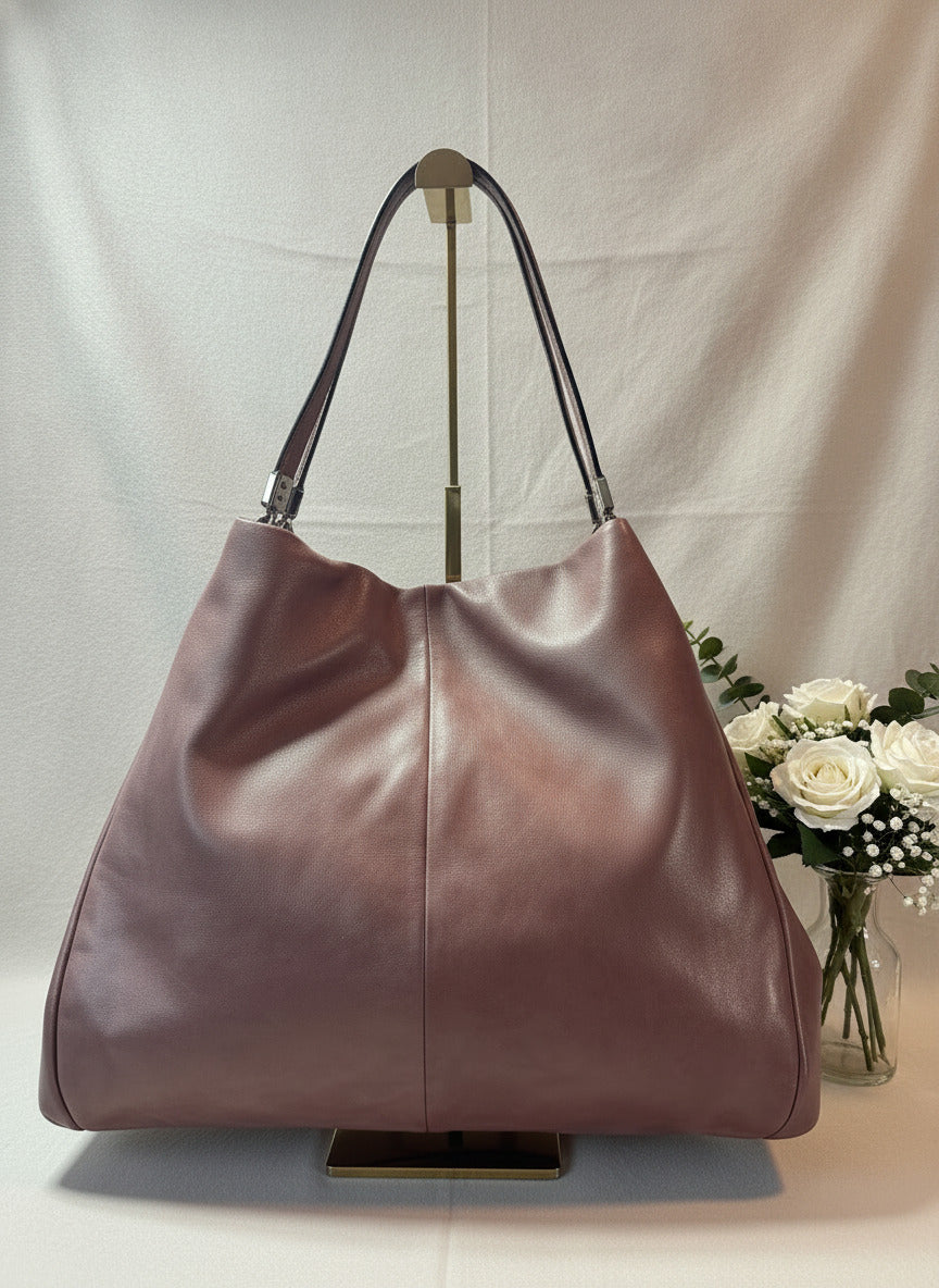 Coach Madison Phoebe Rose Gold Metallic Leather NWT Tote