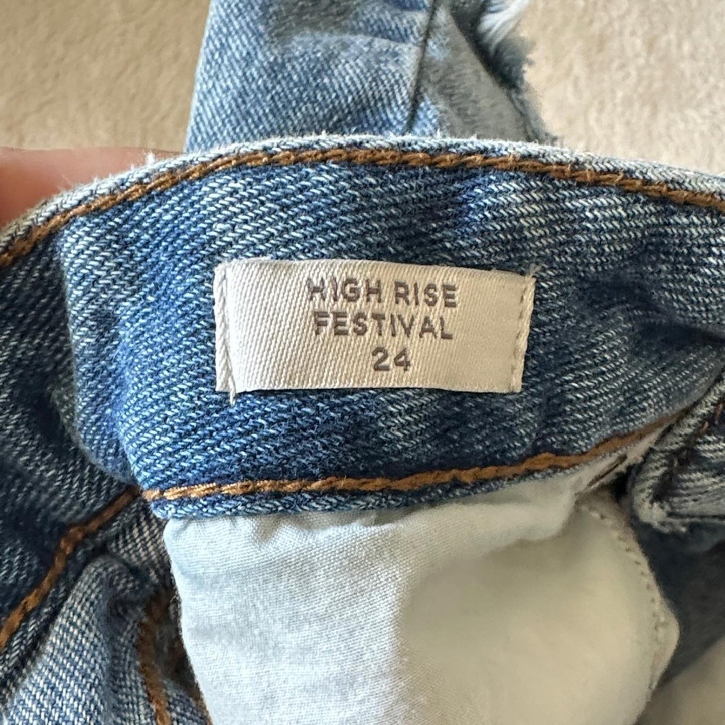 PacSun Blue Distressed Jean Shorts - Sz 24 in