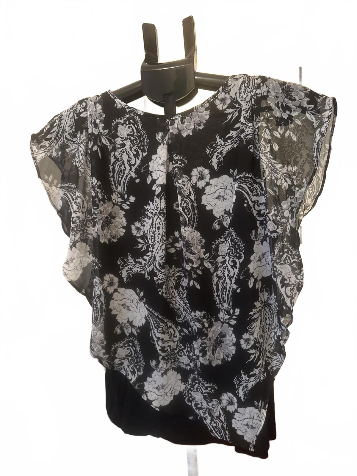 APT 9 Petite Large Flowy Floral Blouse