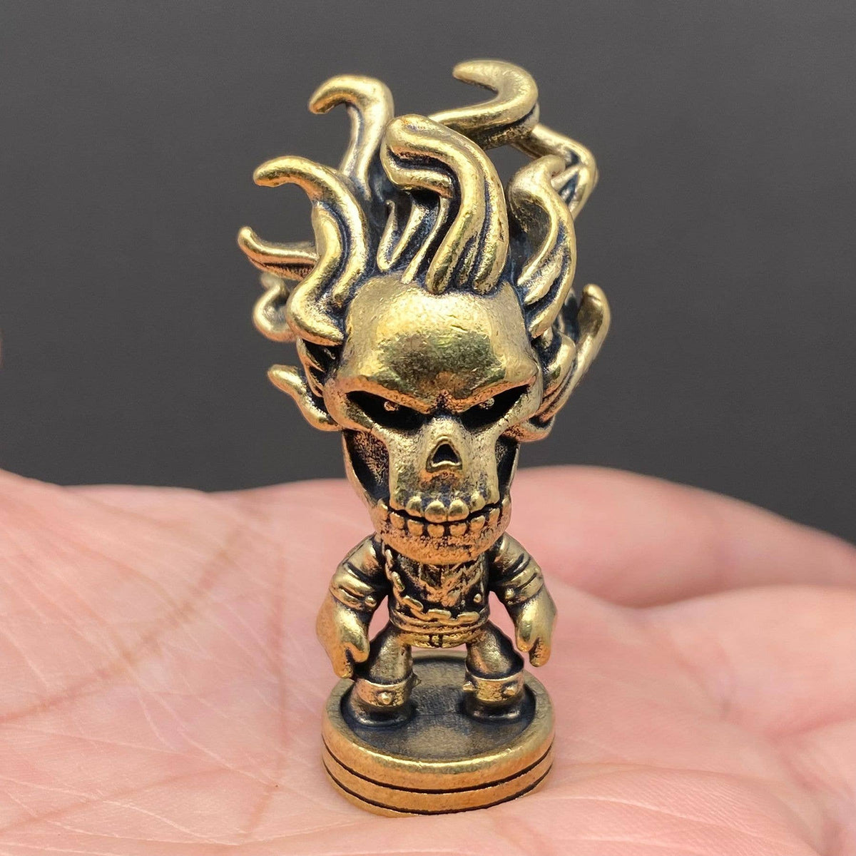 Skull Rider Brass Crafts Decoration Desktop Ornaments
