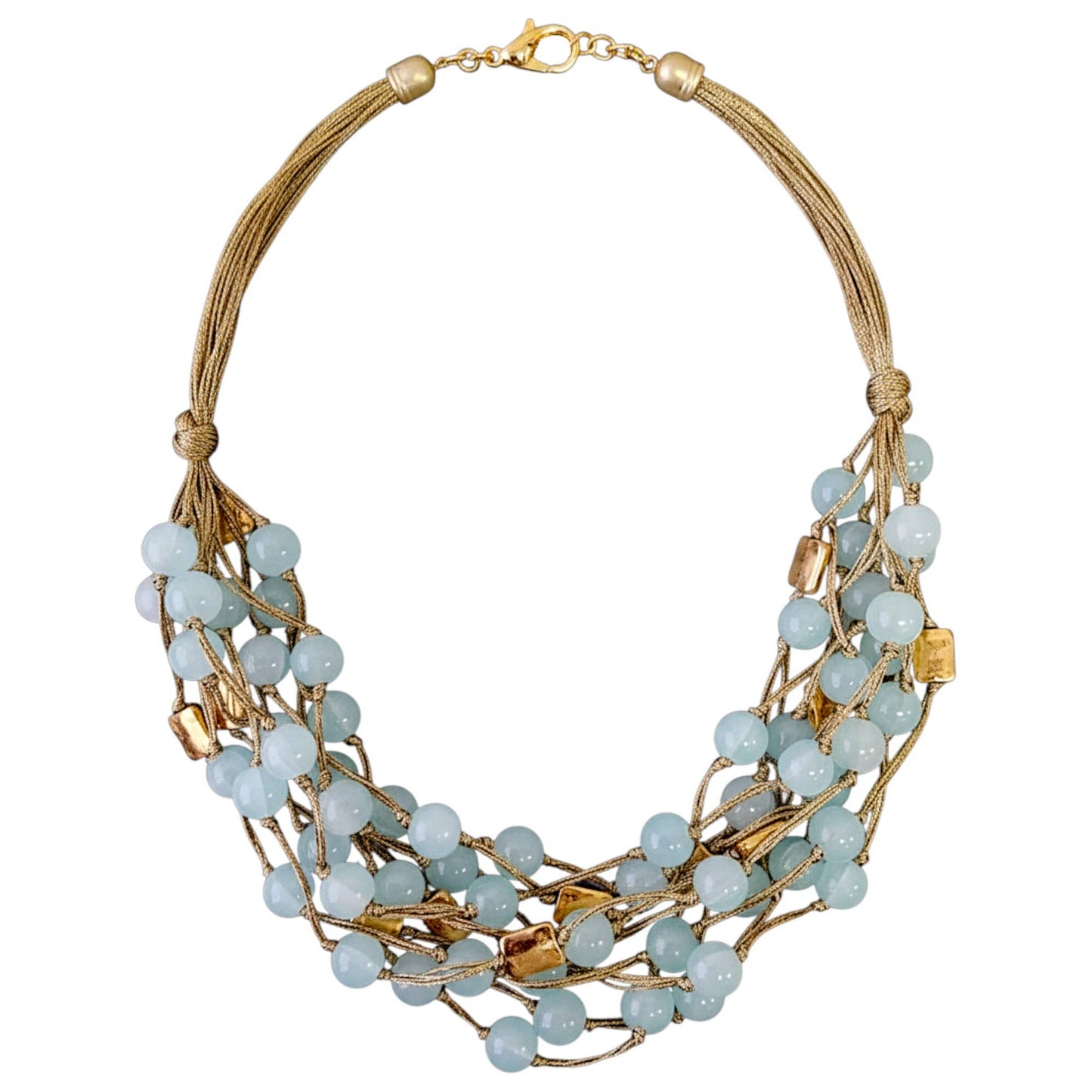Coastal Beaded Pearl Earrings | Handmade Statement Jewelry: Atasi Earrings