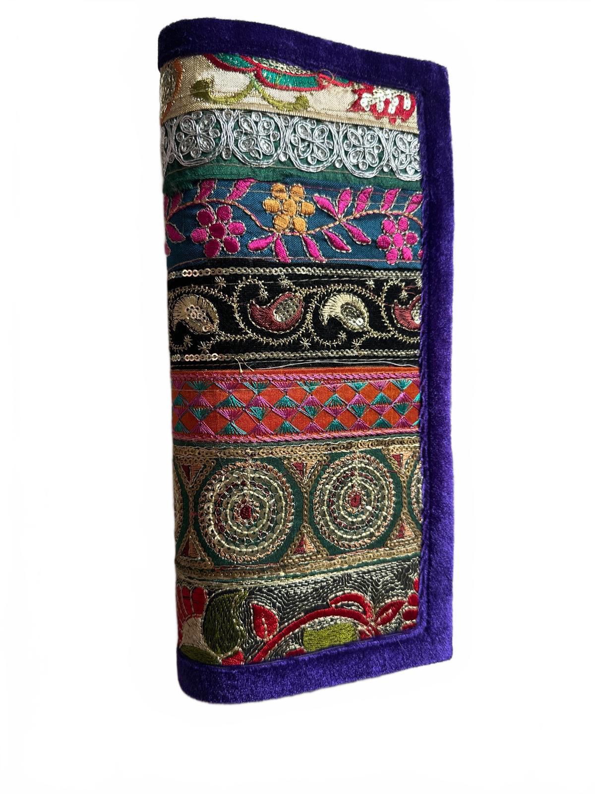 Handmade Indian Embroidered Boho Clutch Purse