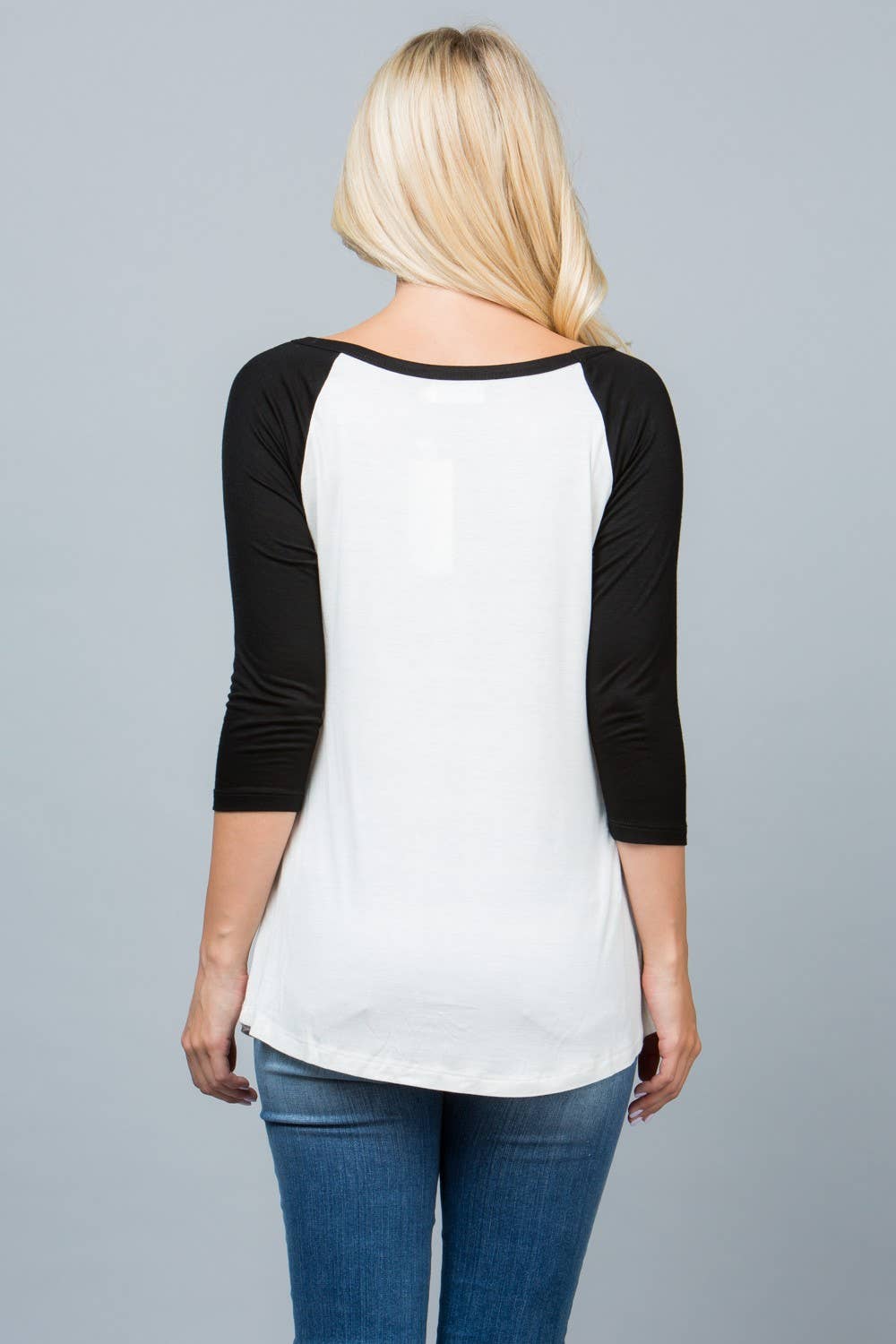 Four Dudes Print Raglan Shirt: L