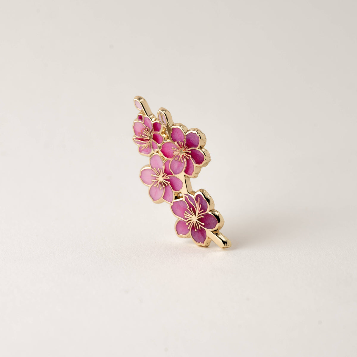 Japanese Cherry Blossom Pin, Cherry Blossom Jewelry Floral