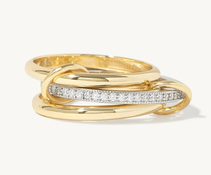 New Multi Band Eternity Ring stacking rings S. Steel Size 7