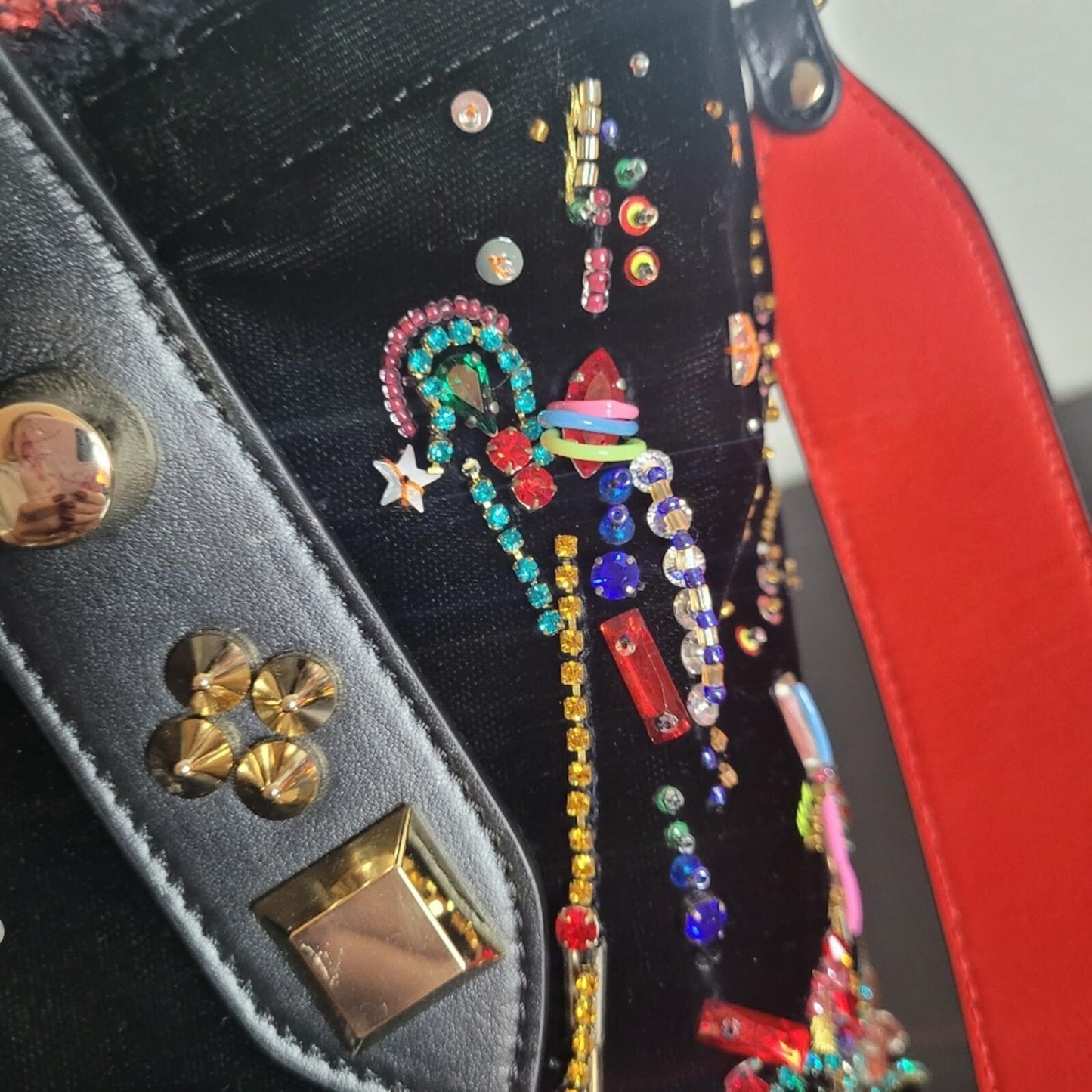 Christian Louboutin Frangibus Small Starlight Strass Tote
