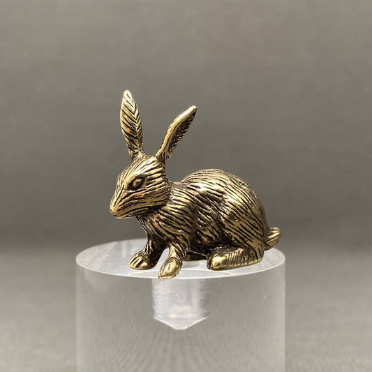 Brass Rabbit Crafts Decoration Desktop Ornaments