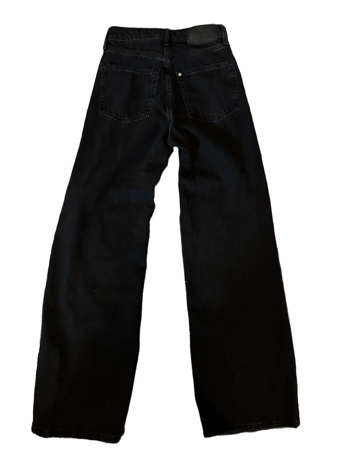 &Denim Women's Black Wide Leg Jeans Size 2