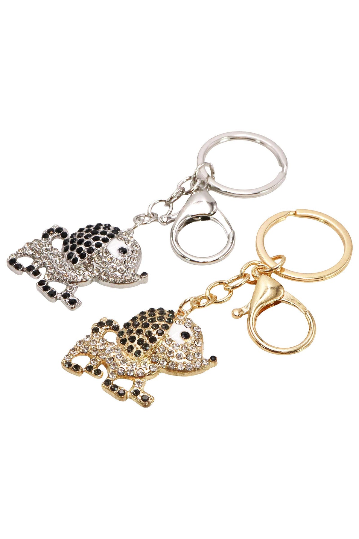 Puppy Dog Bling Rhinestone Key Chain: ASSORTED / ONE SIZE