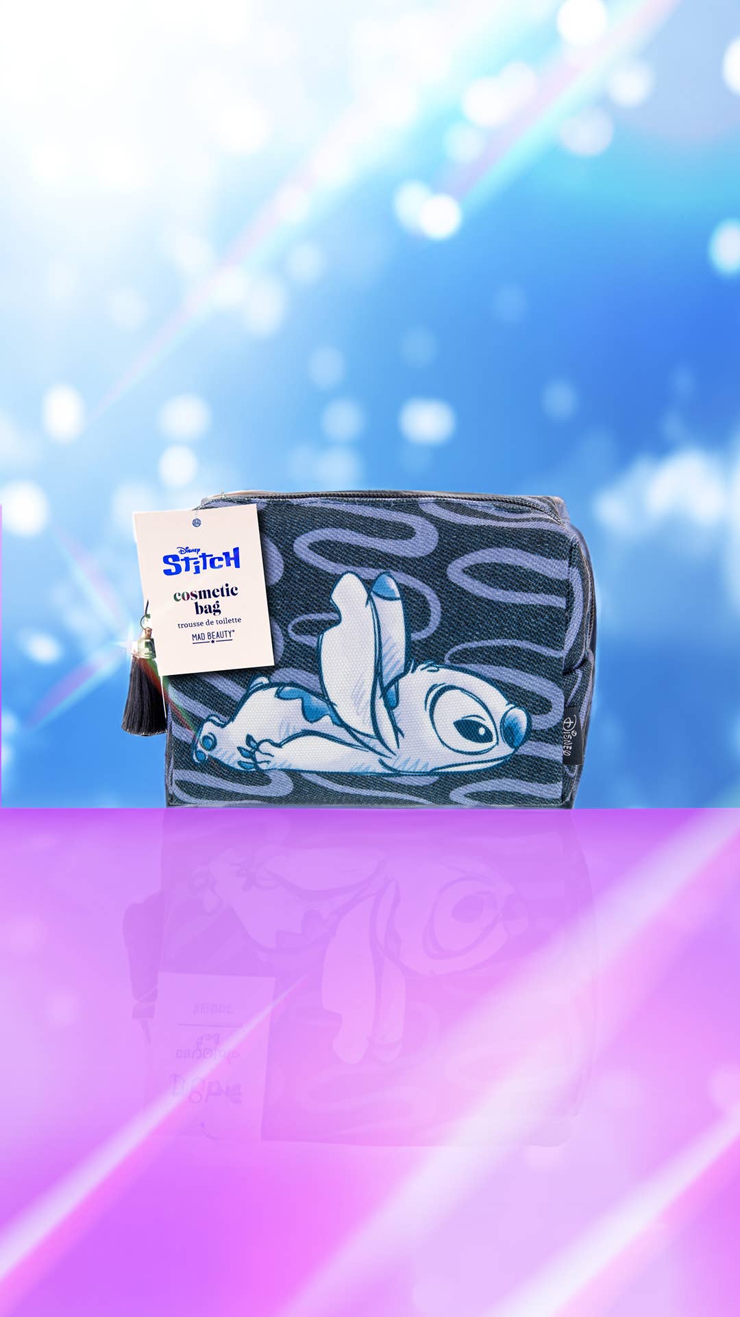 Mad Beauty Disney Stitch Denim Cosmetic Bag