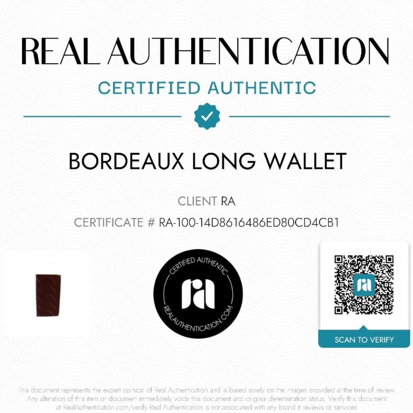 Cartier Must Be Cartier Bordeaux Long Wallet Vintage