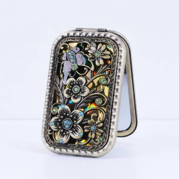 Compact Mirror - Floral