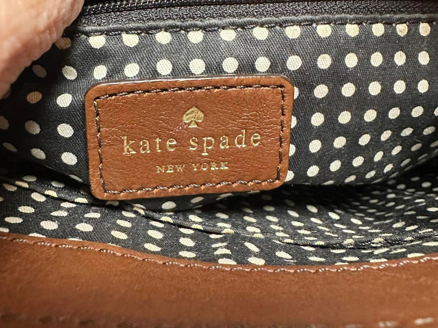 Kate Spade Blue Patent Leather Crossbody Bag EUC