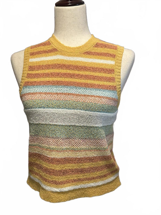 Cider Women's Sleeveless Striped Knit Top Size Small