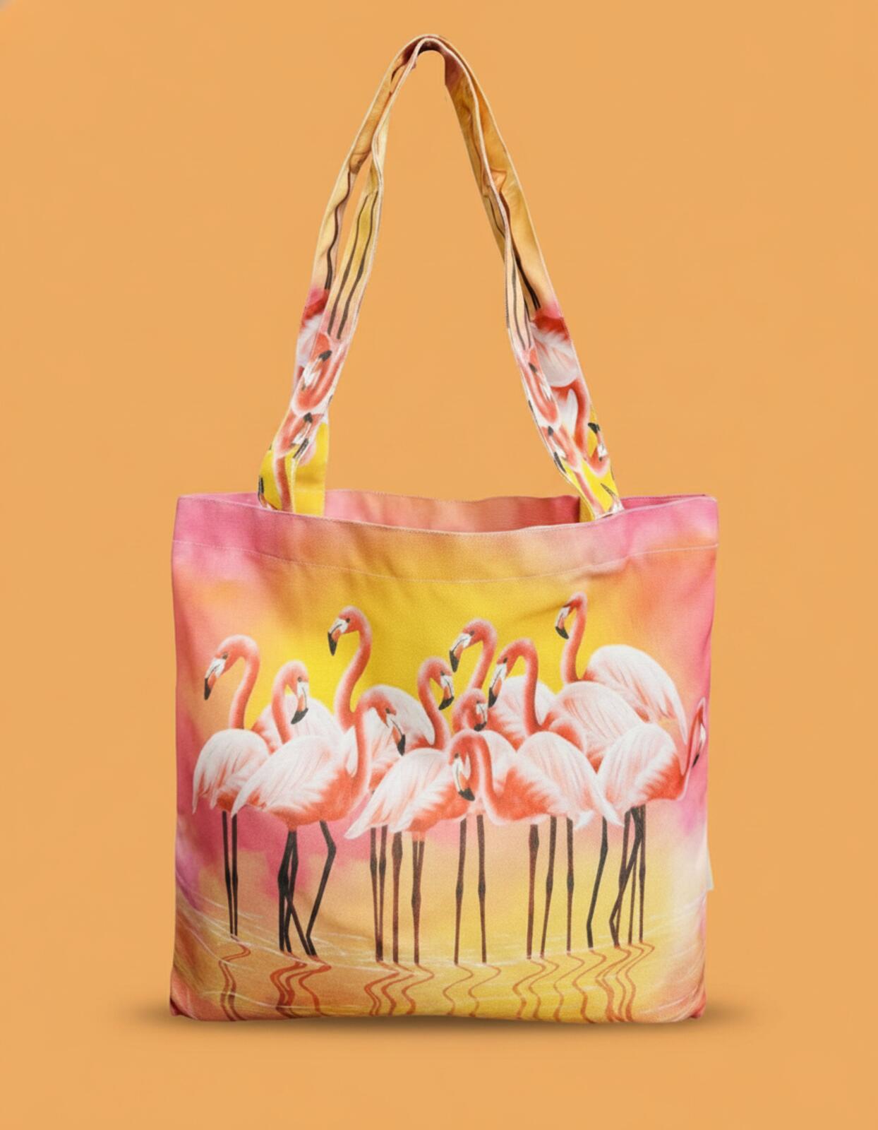 Hot Pink Flamingo Art Inspired Luxe Shoulder Bag