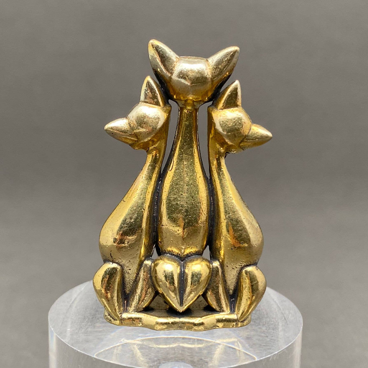 Three Cats Brass Crafts Decoration Desktop Ornaments