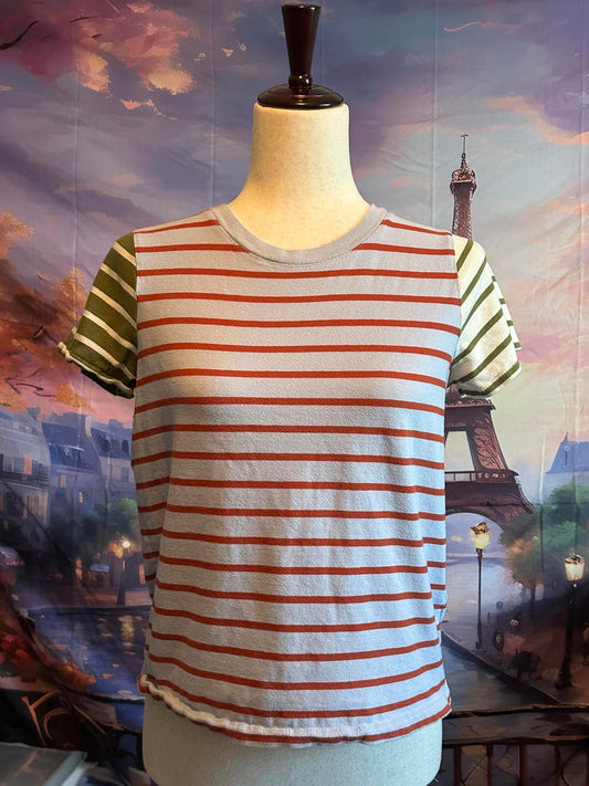 Madewell Striped Short Sleeve T-Shirt Size Small