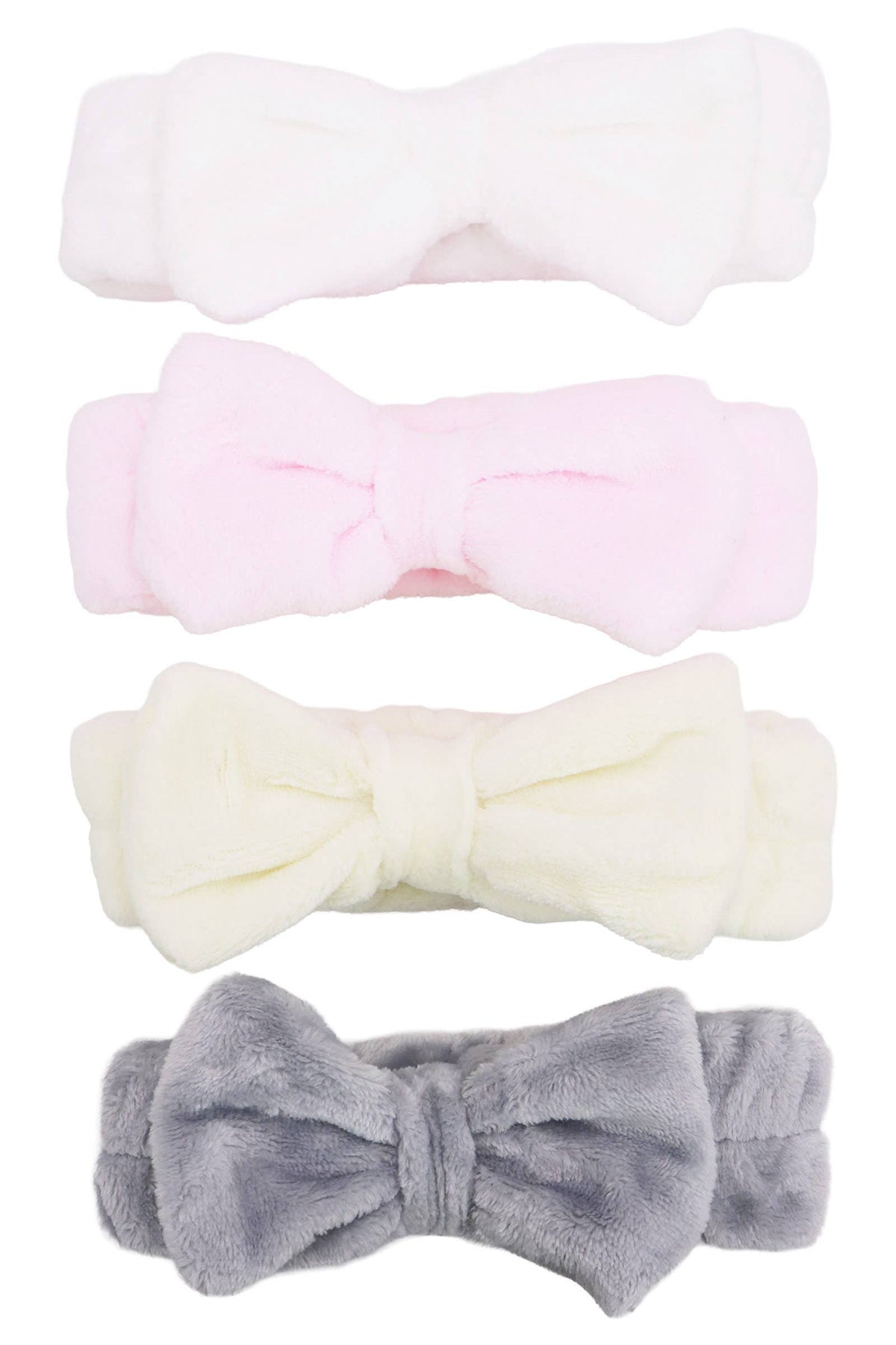 Leopard Polka Dot Solid Mix Fuzzy Spa Headband: ASSORTED / ONE SIZE