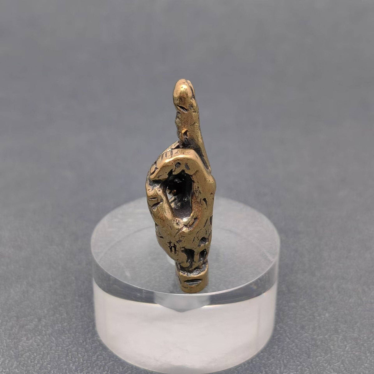 Brass Middle Finger Desktop Ornaments Decoration