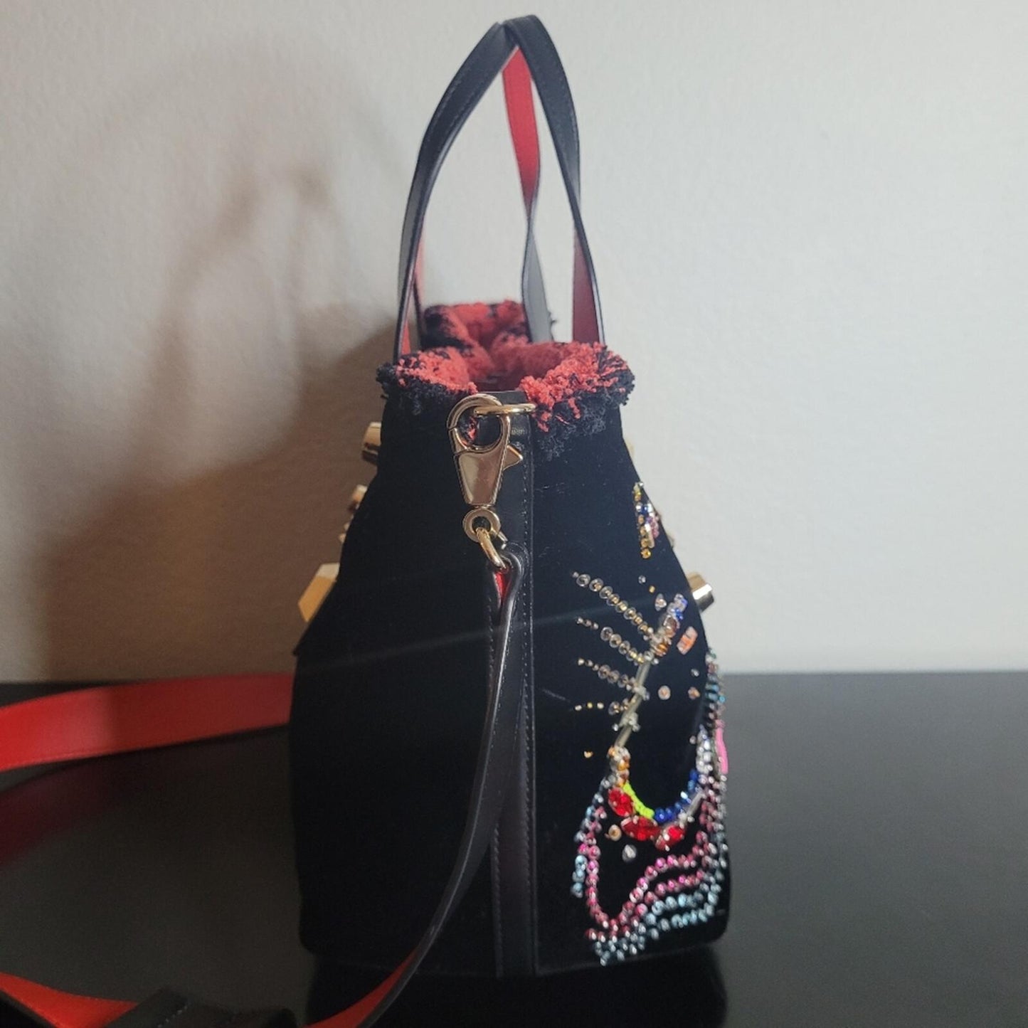 Christian Louboutin Frangibus Small Starlight Strass Tote