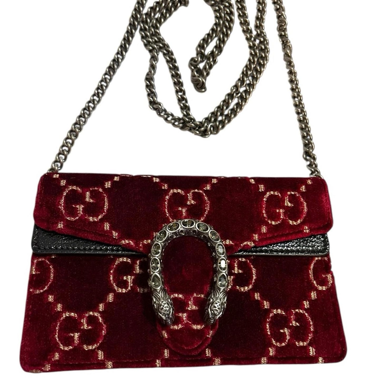 Gucci Dionysus Super Mini Velvet Crossbody Bag