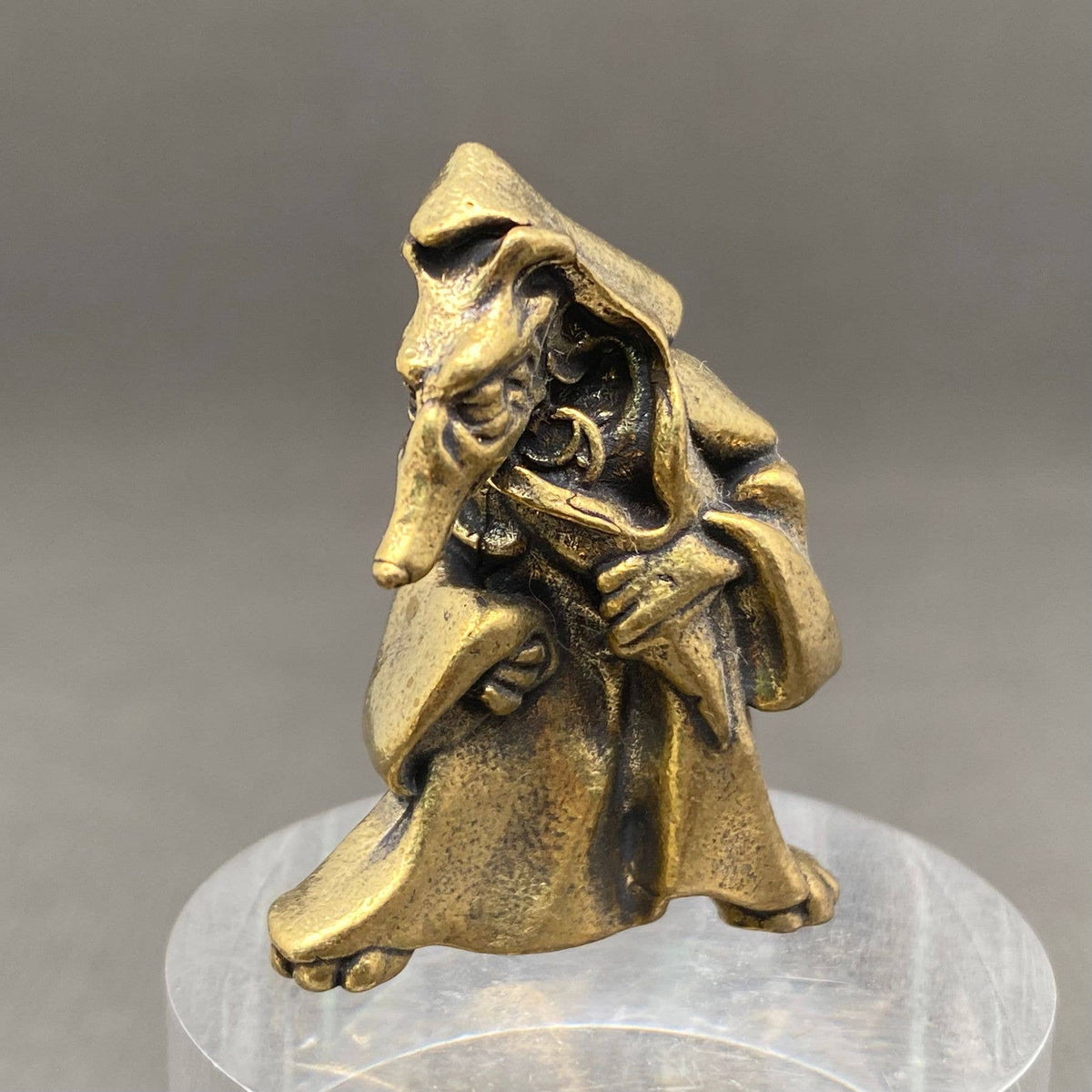 Wolf In Cloak Brass Crafts Decoration Desktop Ornaments