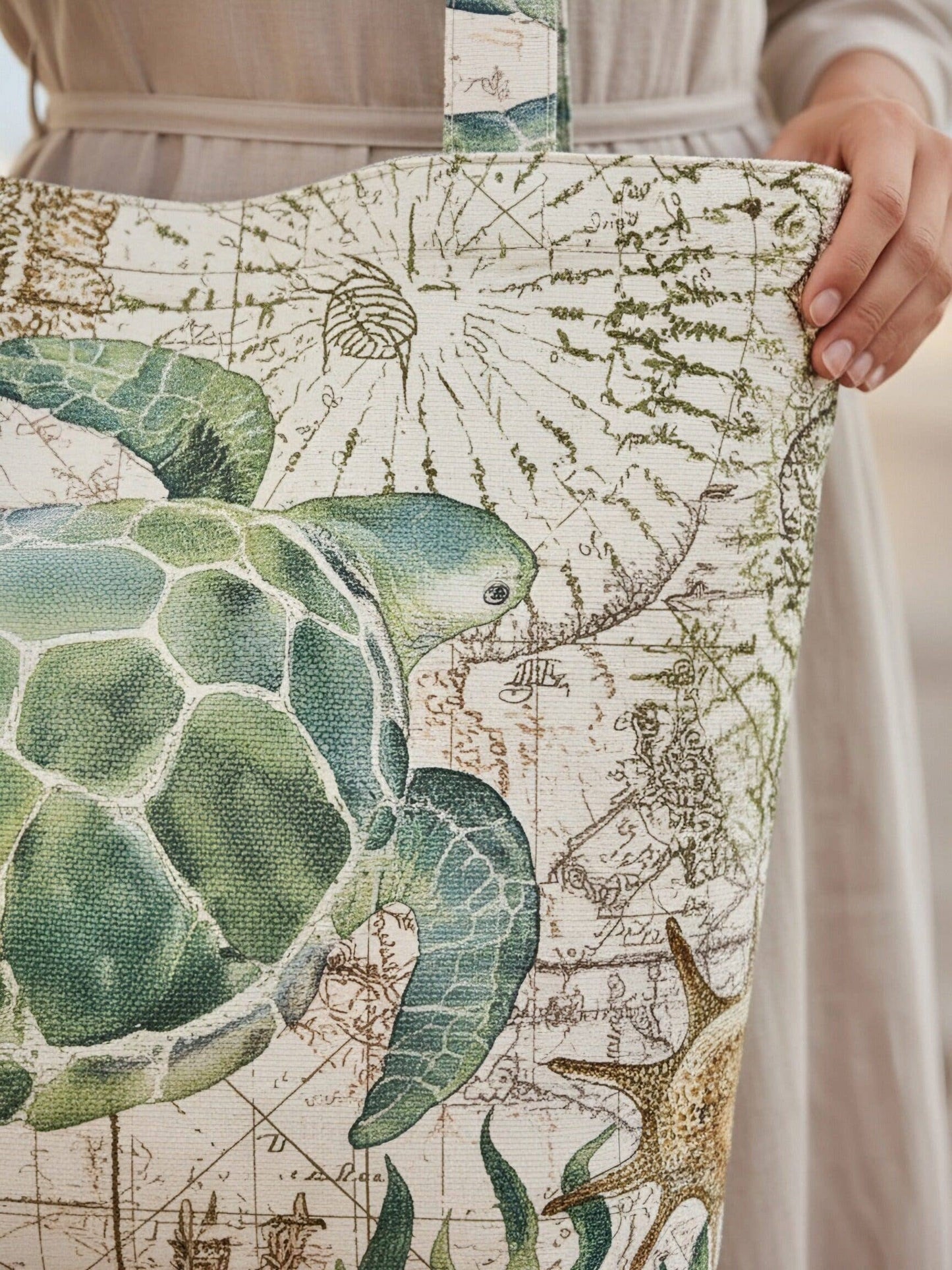 JCFB0206 Green Sea Turtle Luxe Shoulder Bag