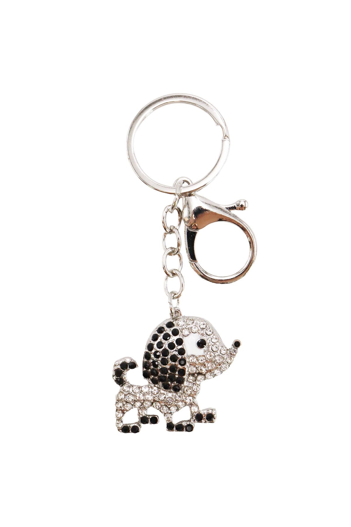 Puppy Dog Bling Rhinestone Key Chain: ASSORTED / ONE SIZE