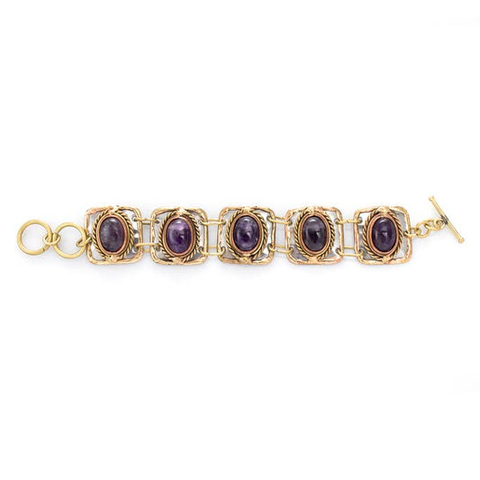 Janya Essential Stone Link Bracelet - Amethyst