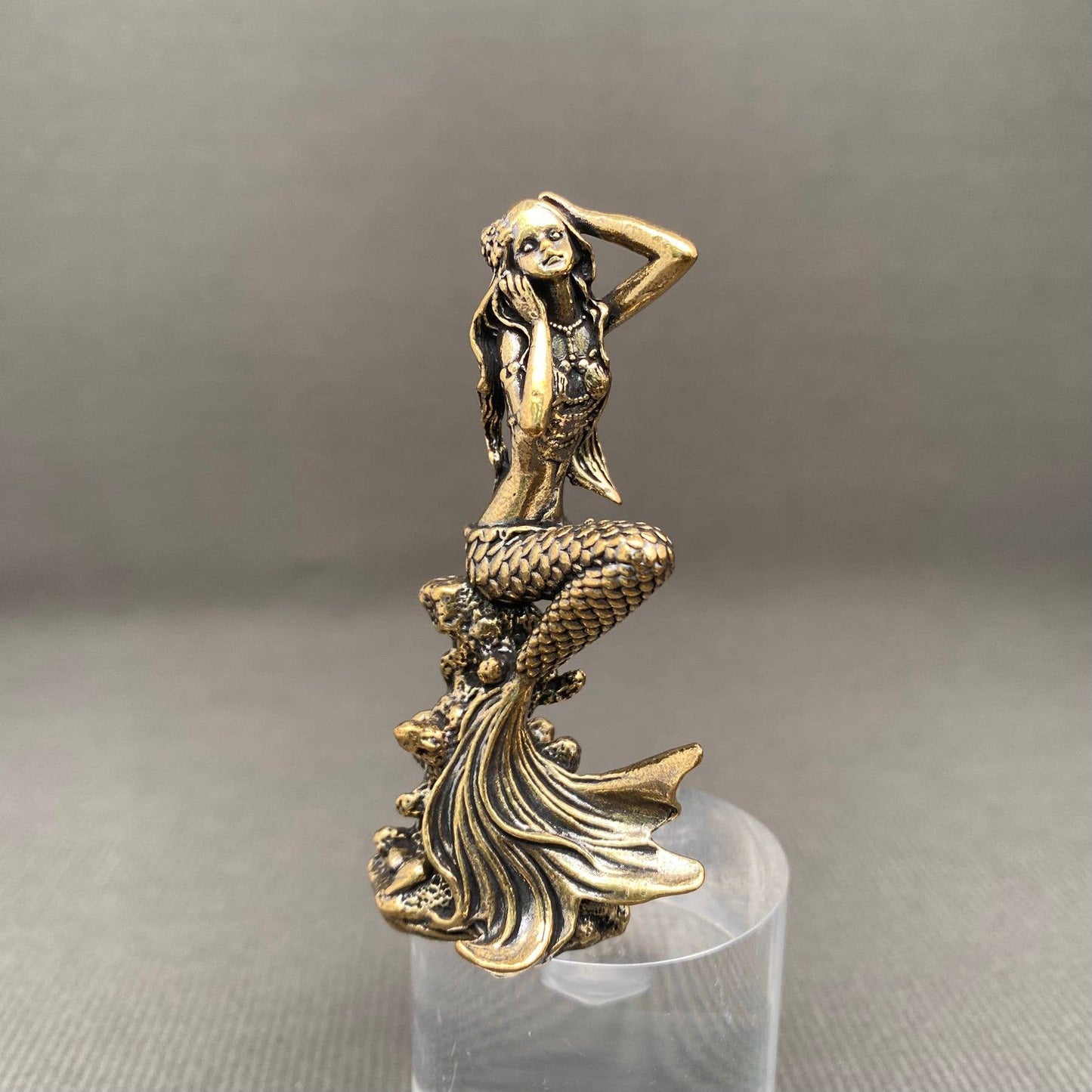 Brass Mermaid Crafts Decoration Desktop Ornaments