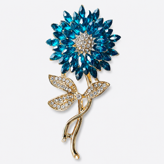 Colorful Enamel Sunflower Brooch Pin: A1