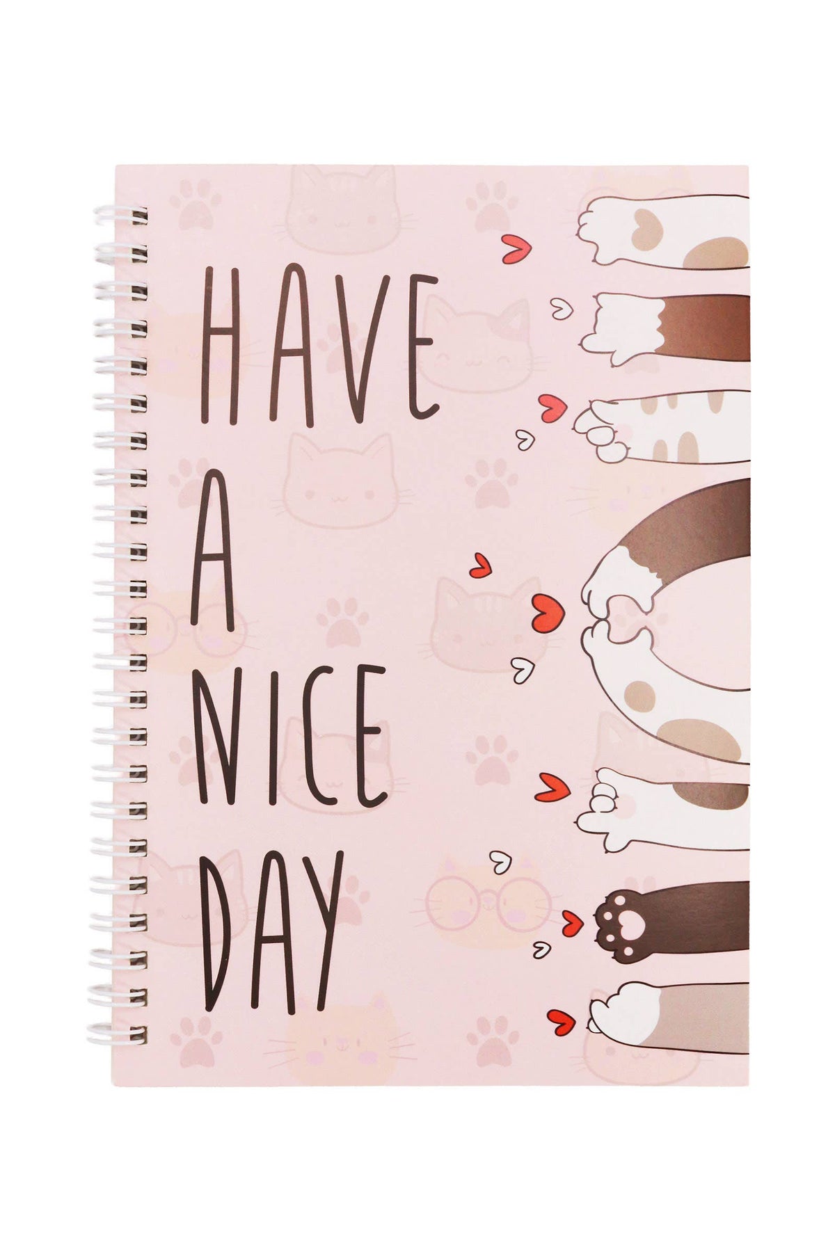 Cute Cat A5 Spiral Bound Notebook - 12 Pcs: ASSORTED / ONE SIZE