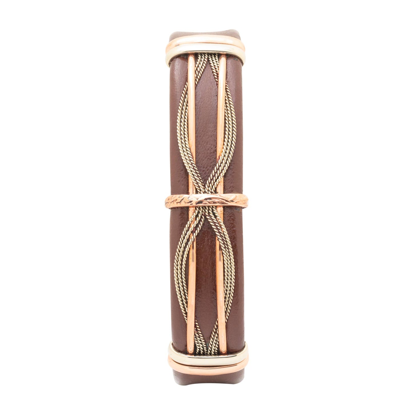 BR.ULB.0406 - Men's Unique Leather Bracelet, Brown