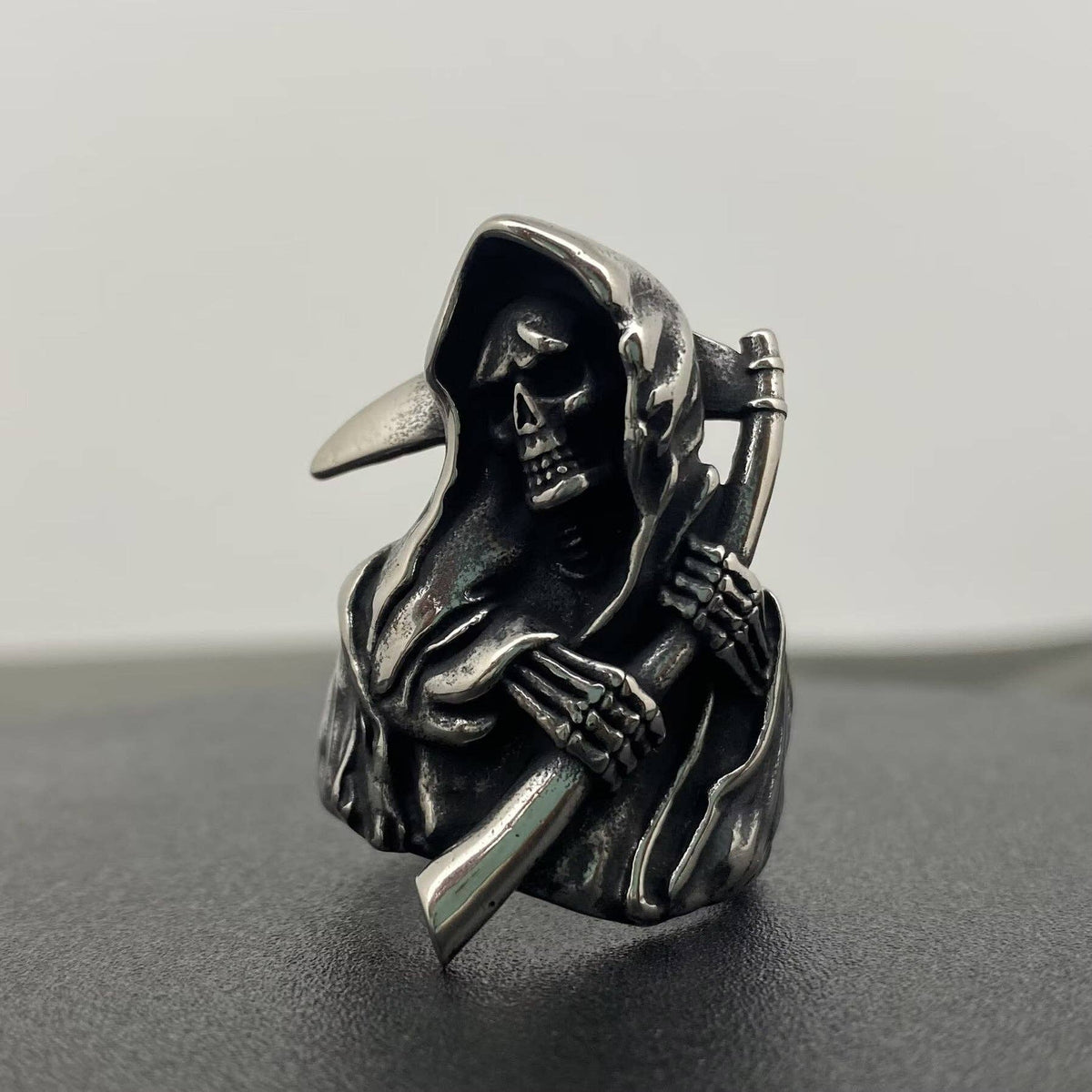 Death Skull Men's Stainless Steel Ring - MJ/MR: 11