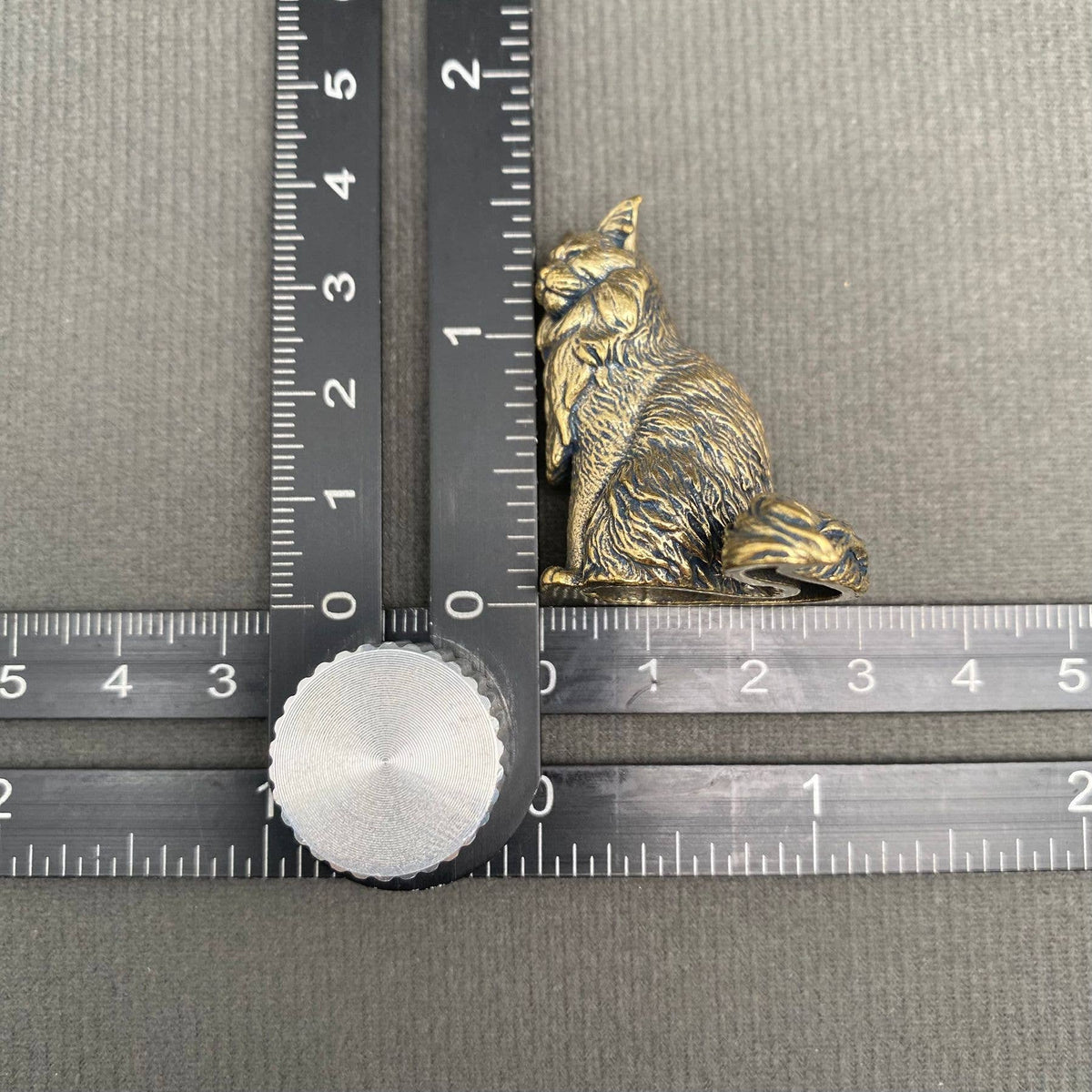 Cat Figurine Brass Crafts Desktop Ornaments