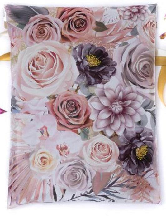 20-pack 10 x 13 Boho Floral Designer Poly Mailers