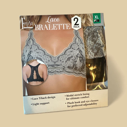 Felina Lace Bralette 2-Pack XL