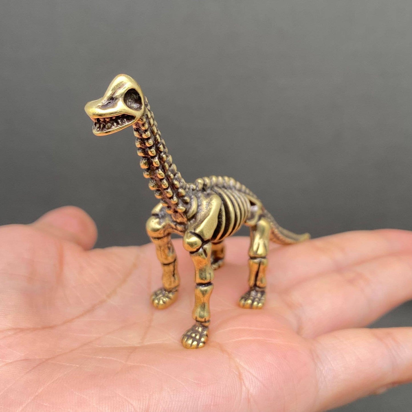 Brass Brachiosaurus Skeleton Crafts Decoration Desktop Ornaments